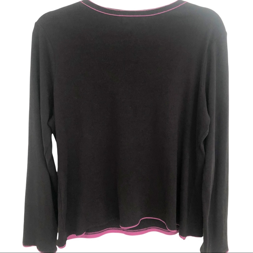BODEN Black Colorful Knit Buttons TOP SHIRT 16 - Picture 5 of 8